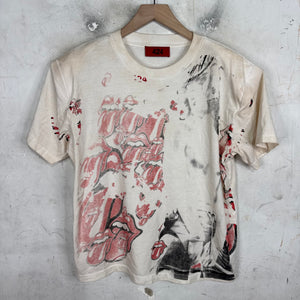 424 Rolling Stones Sprayed Shoulder Pad T-Shirt
