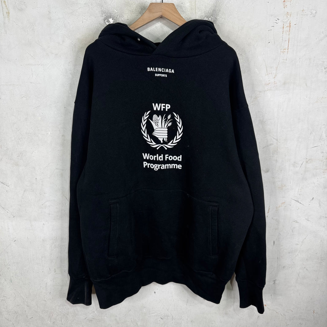 Balenciaga WFP Black Heavy Hoodie