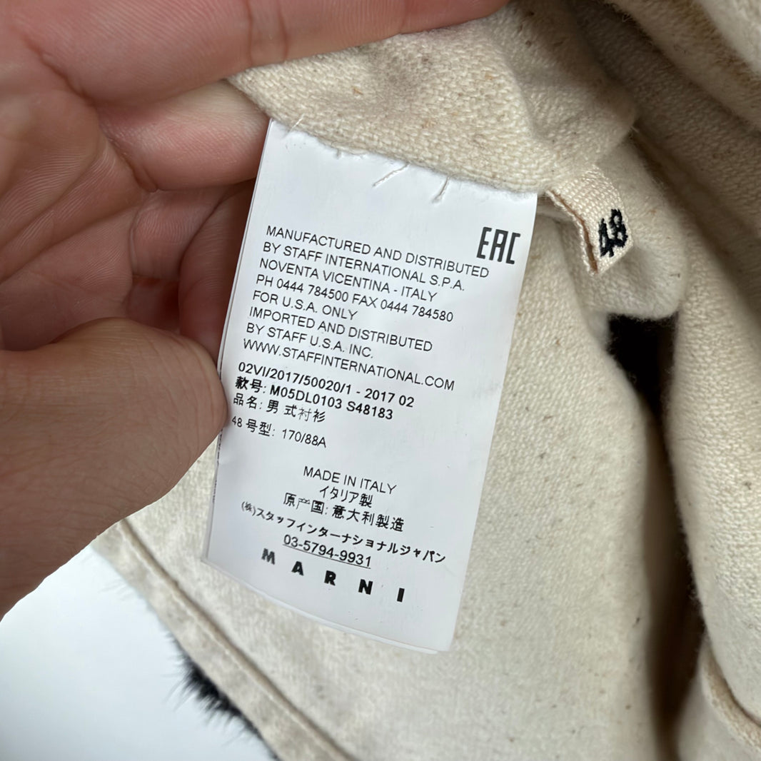 Marni Fur Quarter Zip Sweater