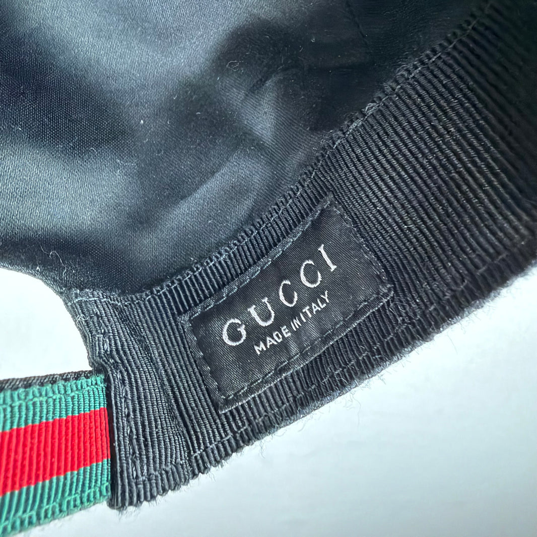 Gucci Black Monogram Hat