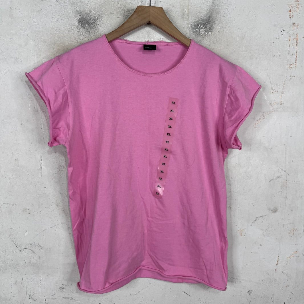 Balenciaga Pink Size Sticker Baby T-Shirt
