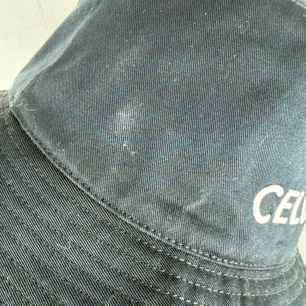 Celine Black Logo Bucket Hat