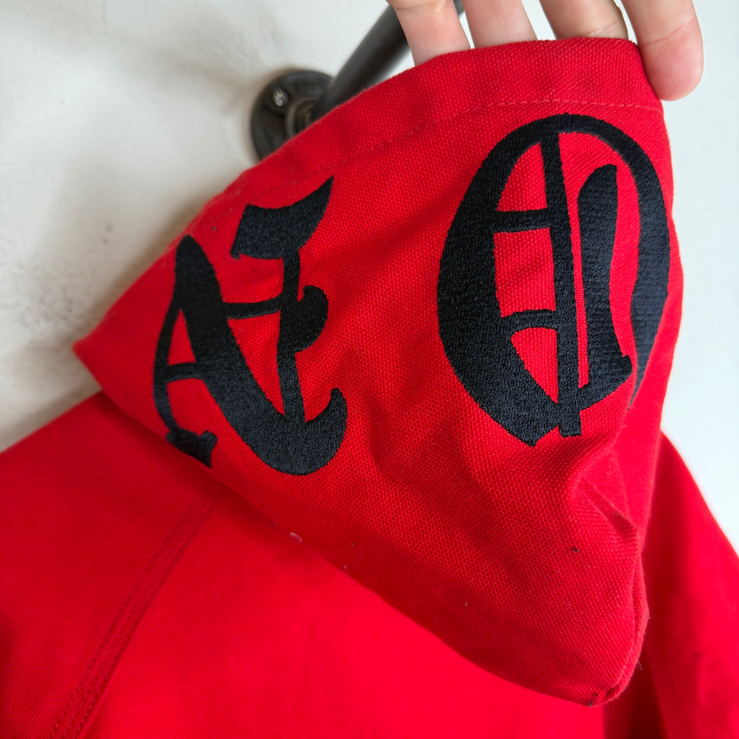 Vlone Red Hood Logo Work Jacket