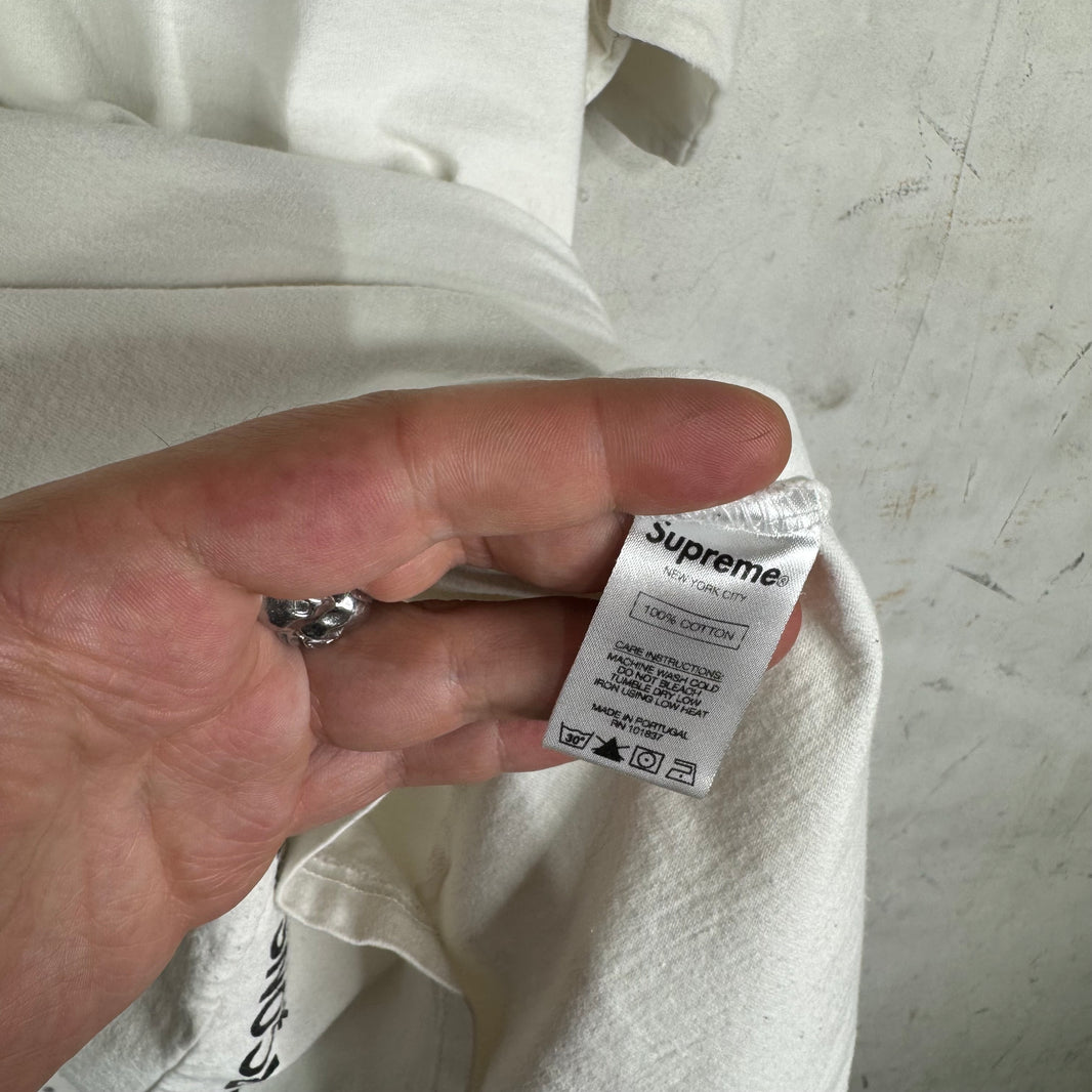 Supreme x CDG White Split Box Logo T-Shirt