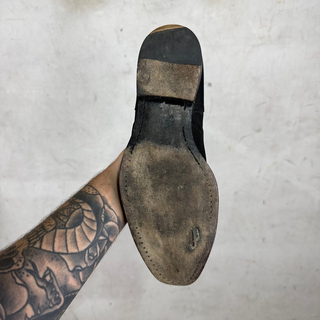 Saint Laurent Black Suede Wyatt Boots