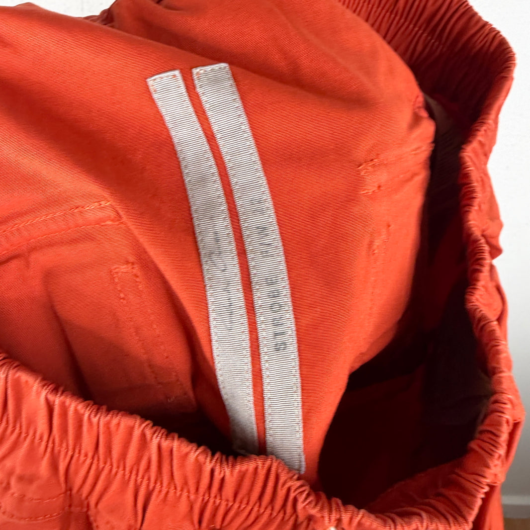 Rick Owens Strobe Orange Drawstring Trousers