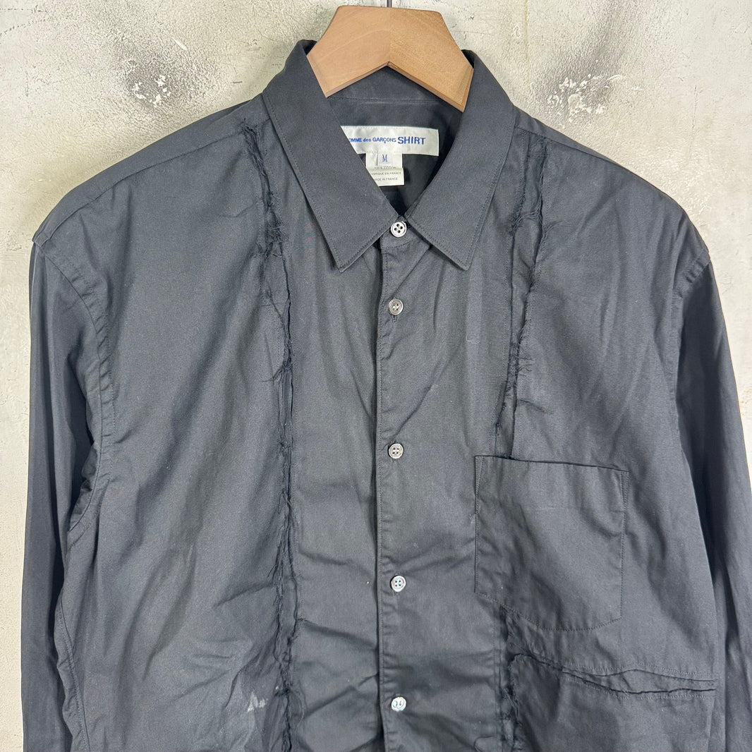 CDG Shirt Reconstructed Black Shirt