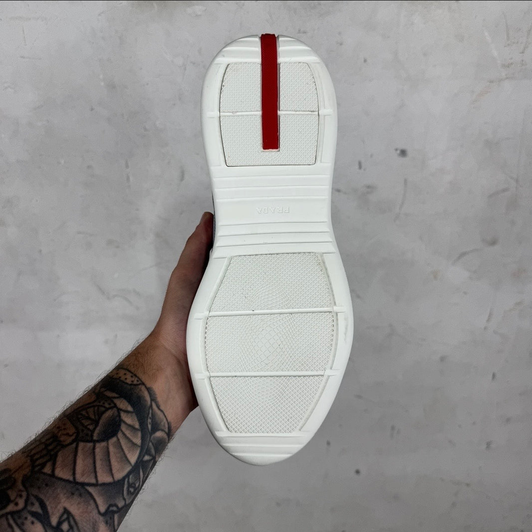 Prada Light Blue Patent Americas Cup
