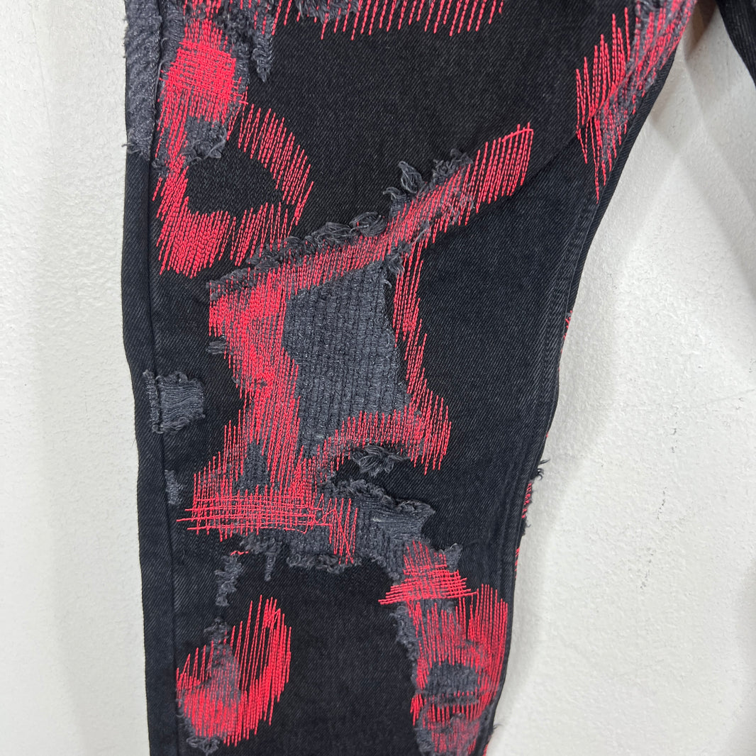 Endless Denim Red Logo Denim Jeans