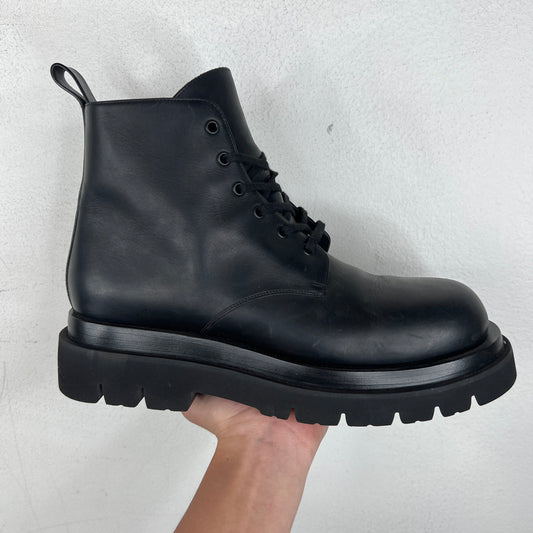 Bottega Veneta Black Combat Boots