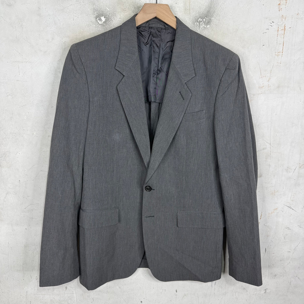 Margiela 2000's Grey Pinstripe Blazer