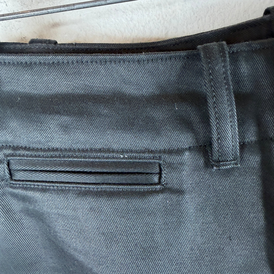 Taiga Takahashi Waxed Black Trousers