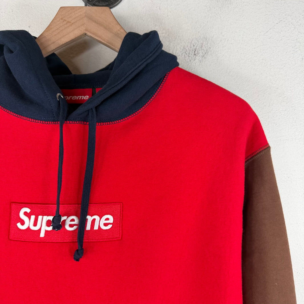 Supreme Color Block Box Logo Hoodie