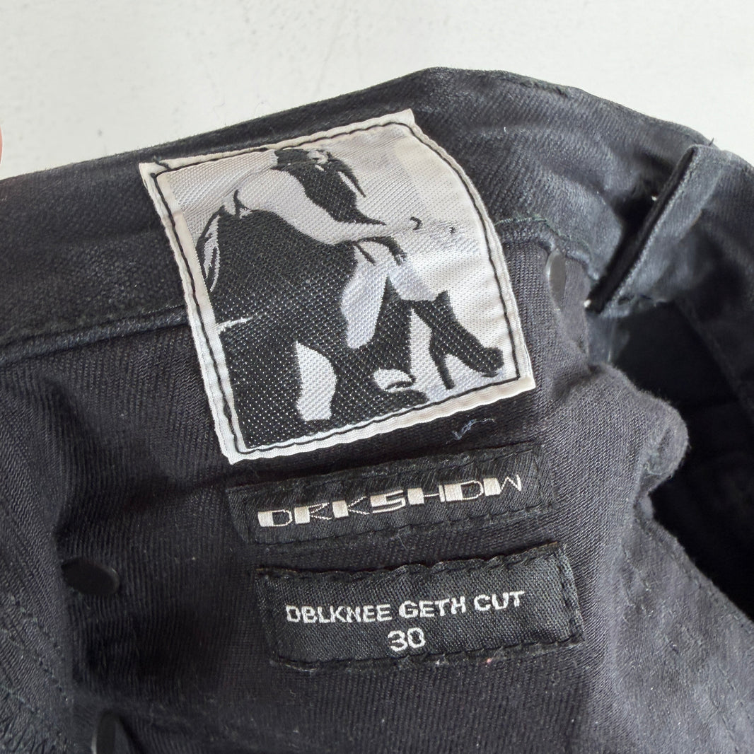 DRKSHDW Black Double Knee Jeans
