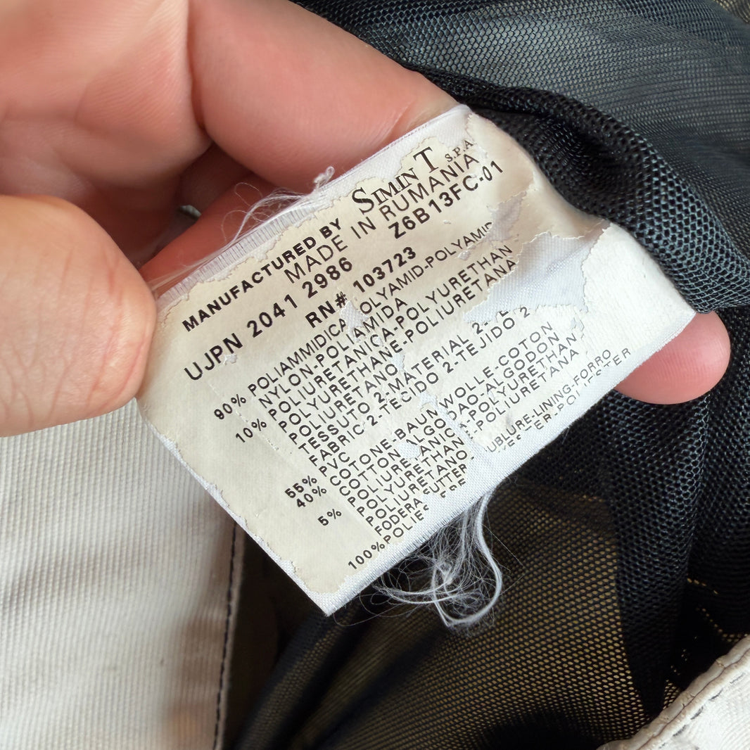 Armani Jeans Leather Split Biker Jacket