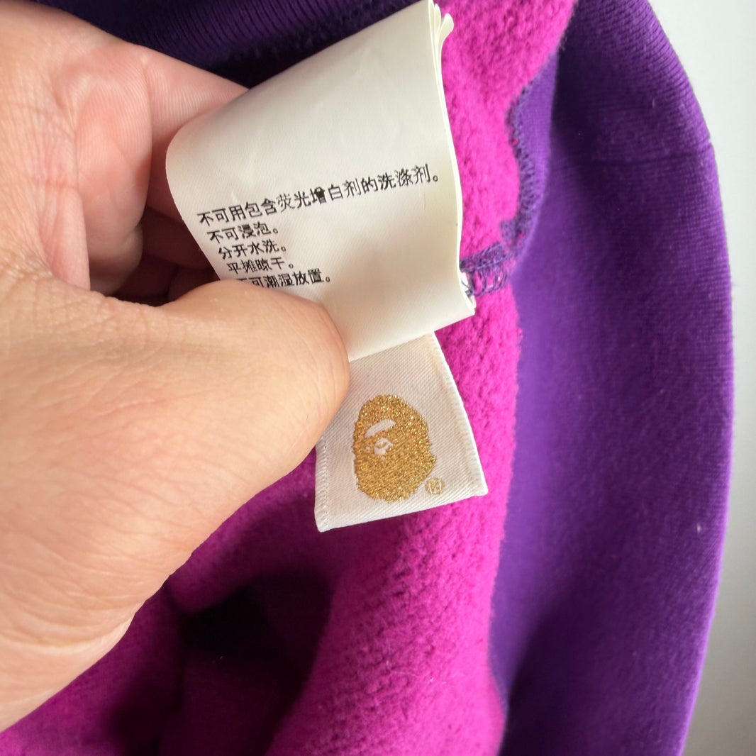 Bape Purple Shark Full Zip Hoodie