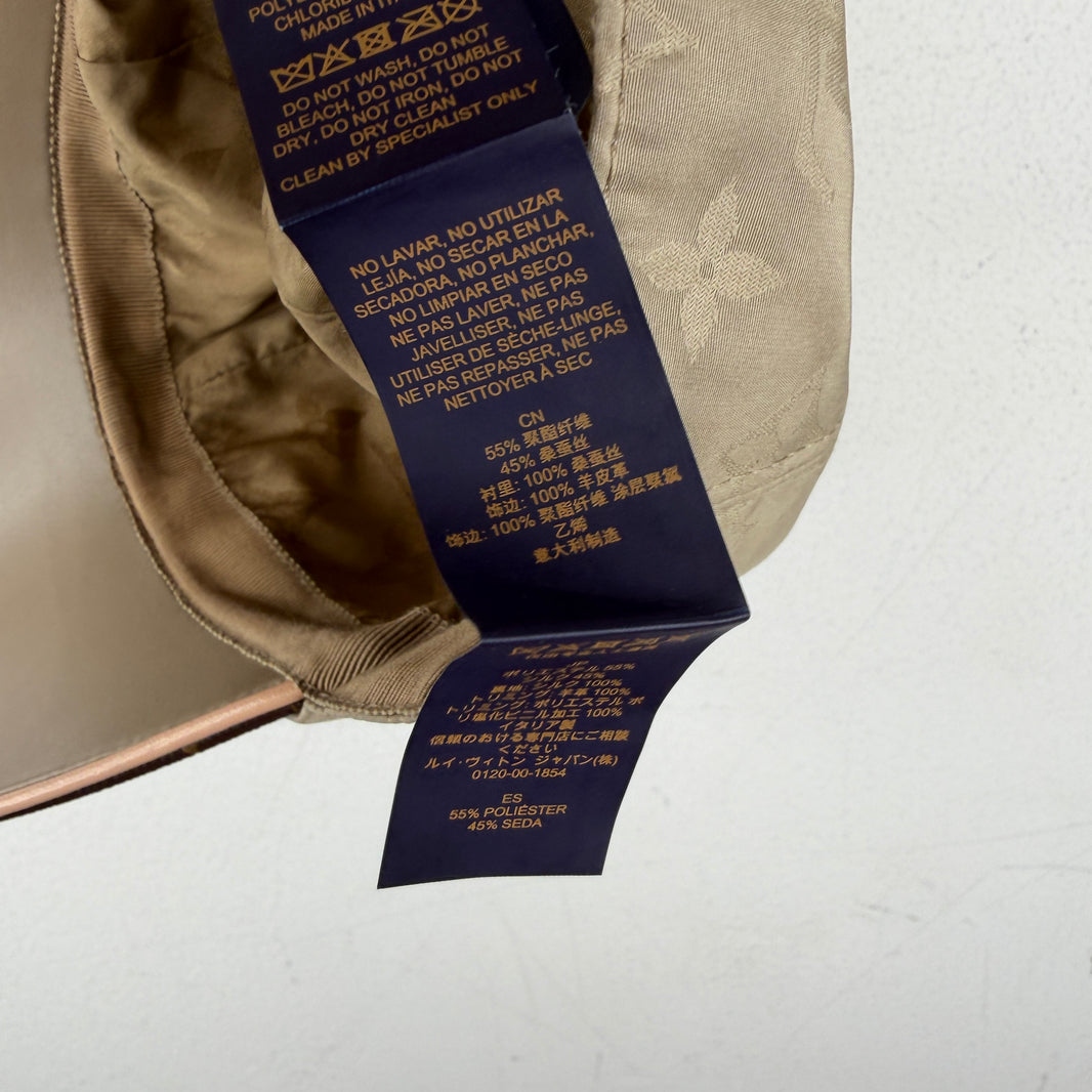 Louis Vuitton Monogram Leather Brim Hat