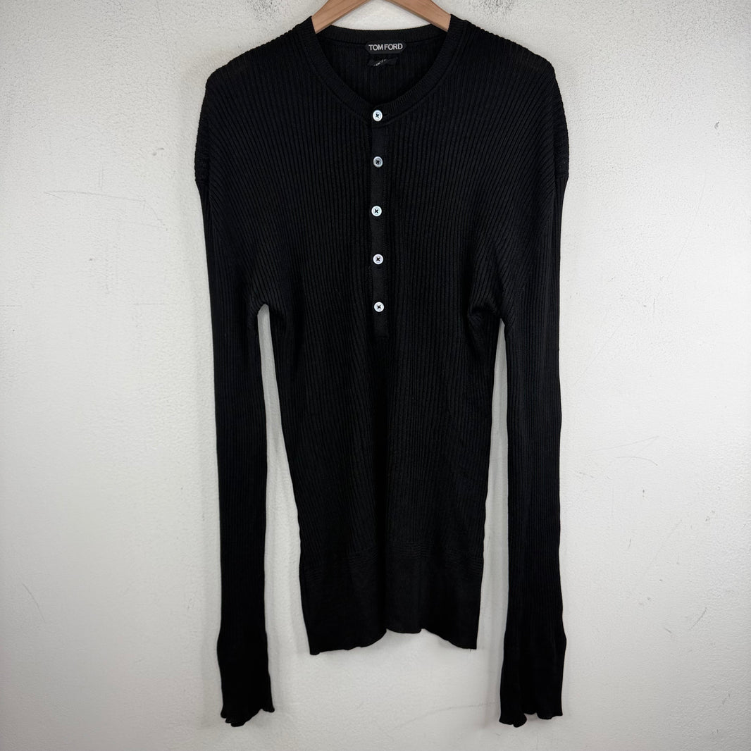 Tom Ford Ribbed Henley Shirt