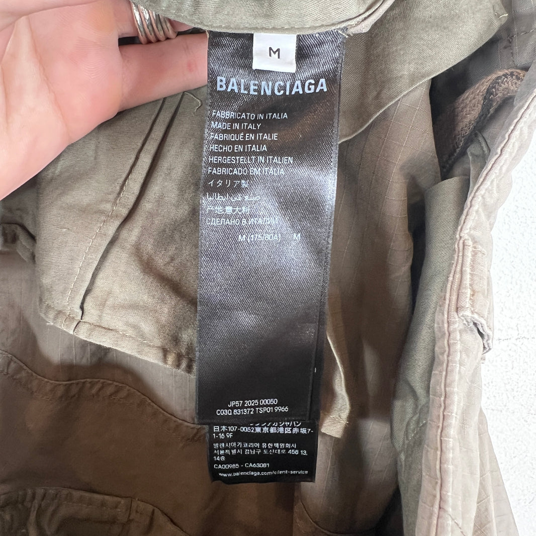 Balenciaga Brown Convertible Cargo Pants
