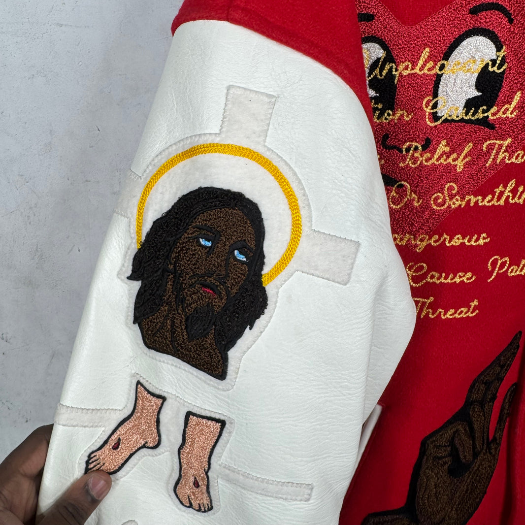 Denim Tears X Saint Michael Jesus Varsity