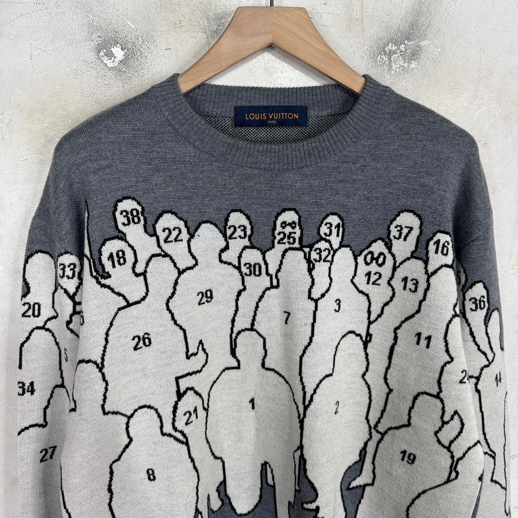 Louis Vuitton Grey Studio Sweater