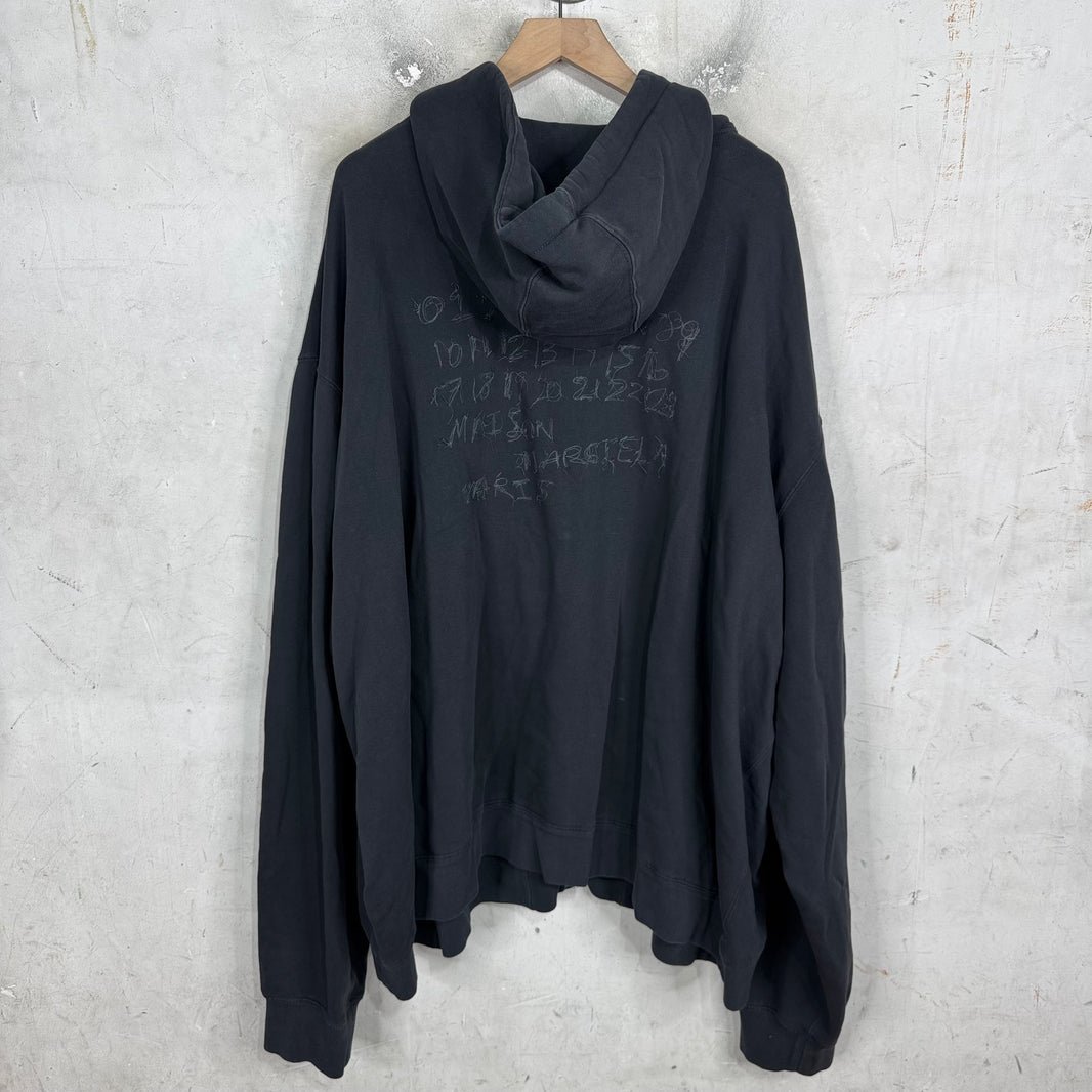 Margiela BNWT Embroidered Logo Zip Hoodie
