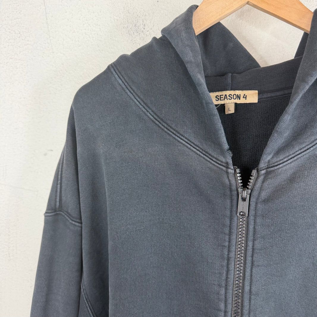 Yeezy Season 4 Overdye Zip-Up Hoodie