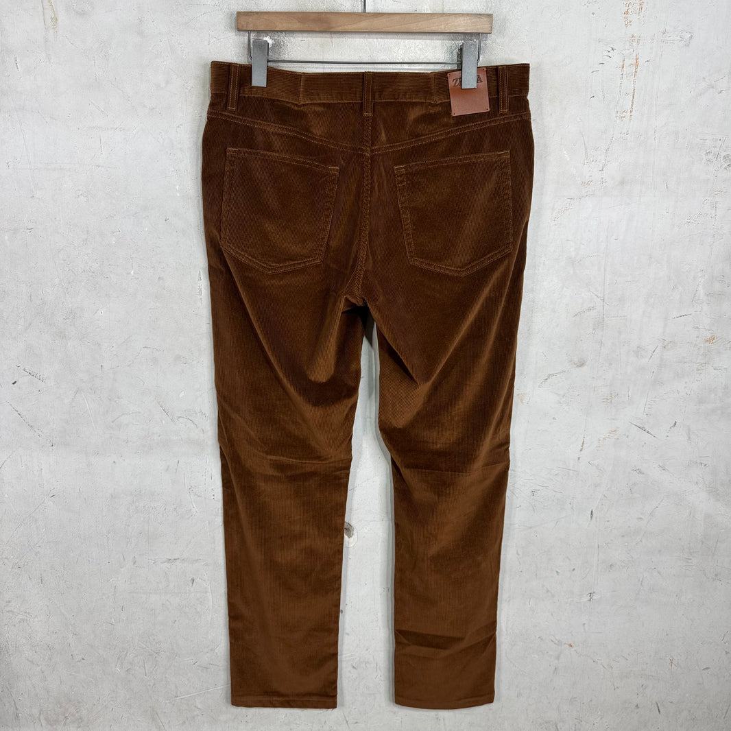 Zegna Brown Corduroy Pants