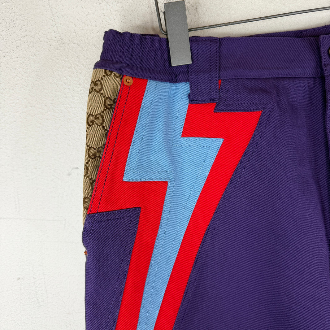 Gucci Purple Lightning Pants