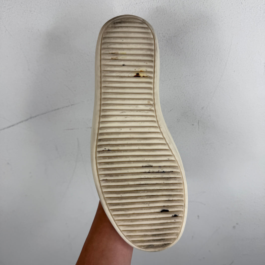 Rick Owens White Leather Vans
