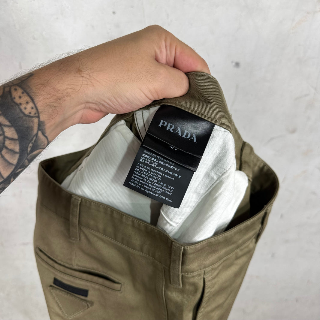 Prada Applique Patch Chinos