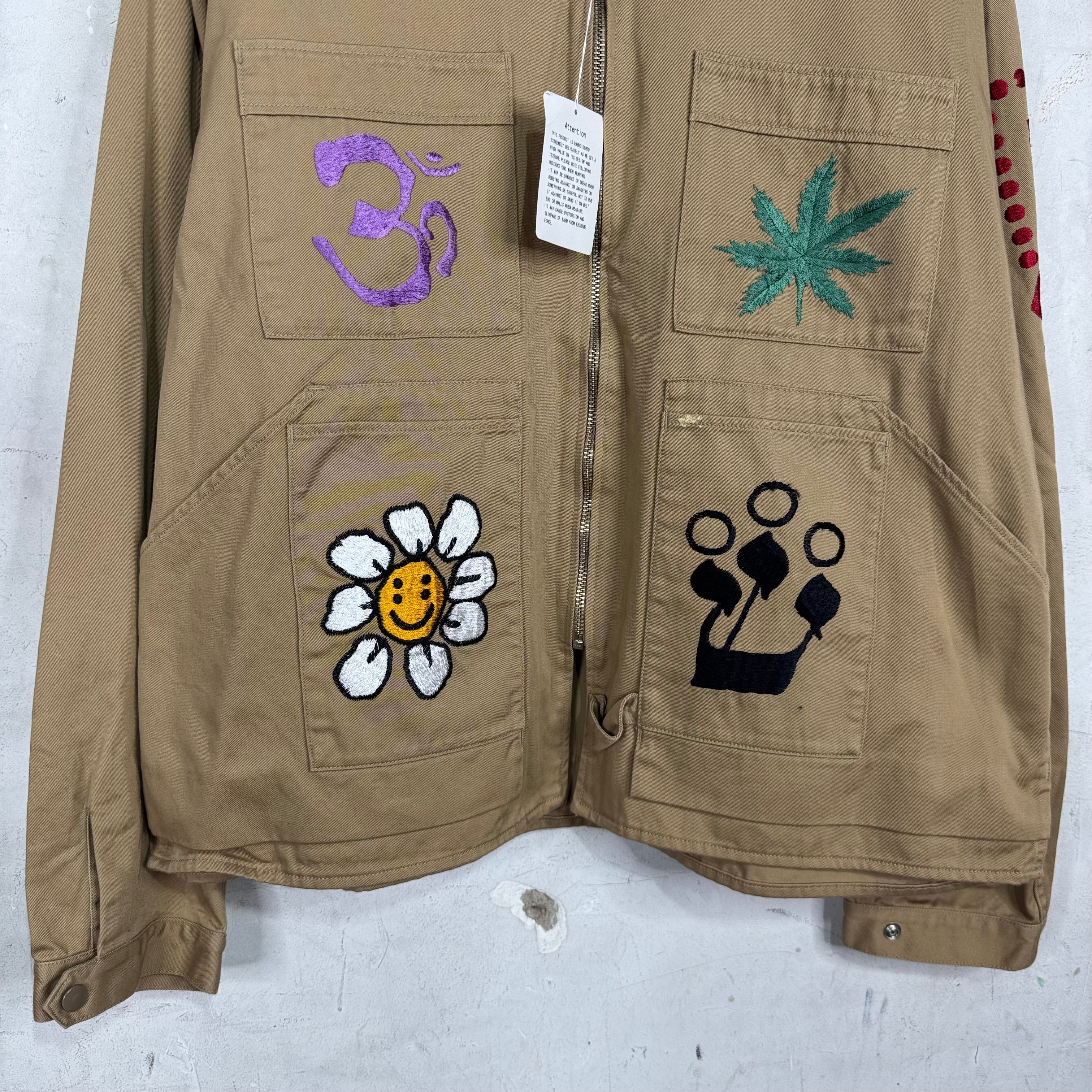 Cactus Plant Flea Market Knowledge Embroidered Jacket – www.Lukes