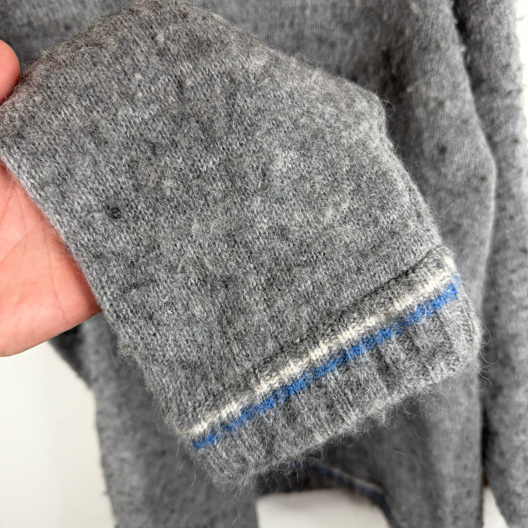 ERL Gray V-Neck Sweater