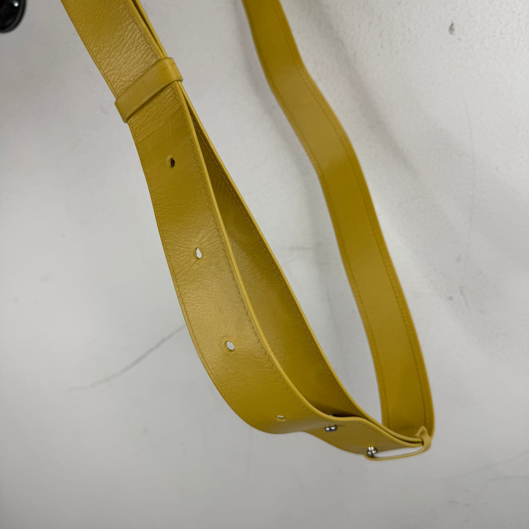 Bottega Veneta Yellow Leather Cassette Side Bag