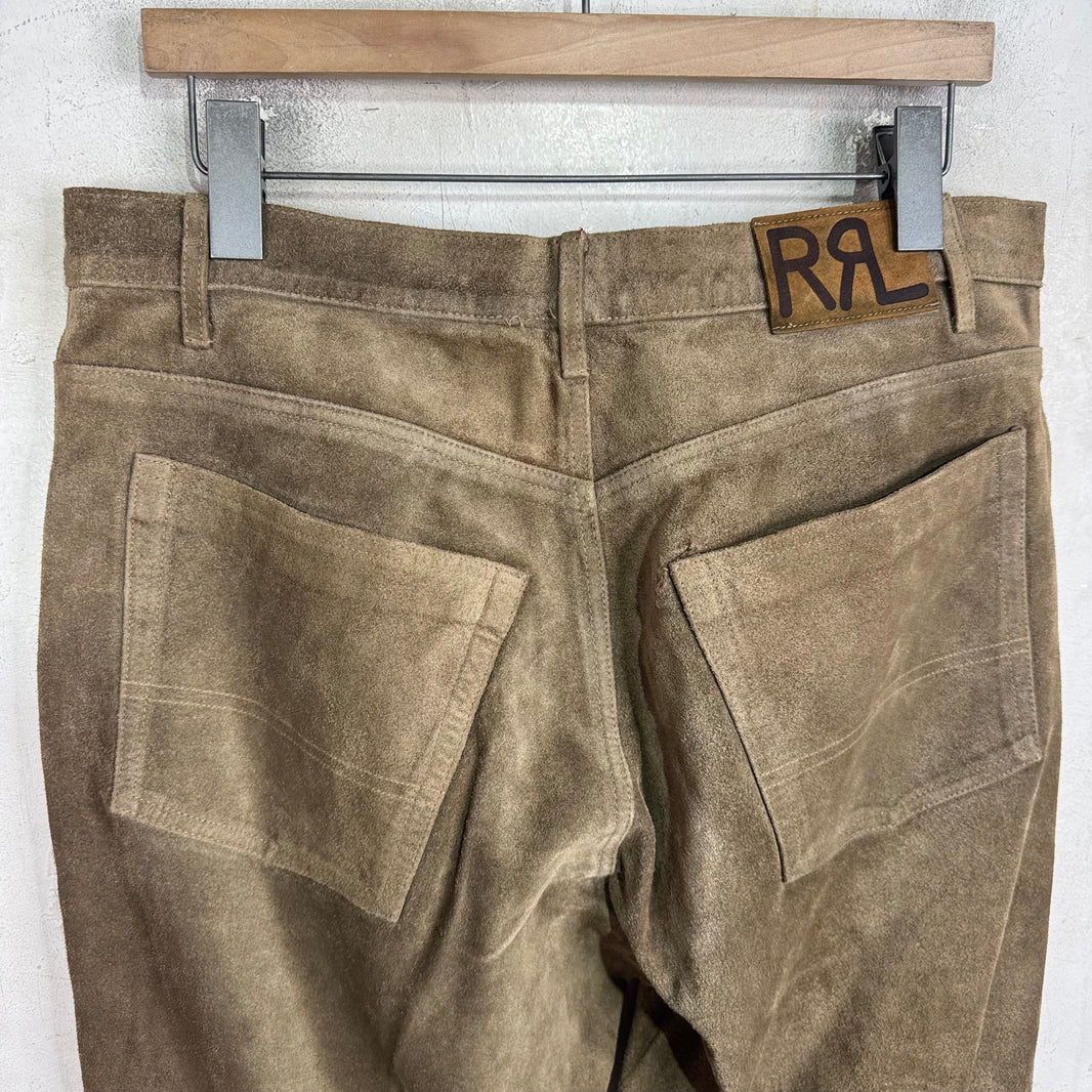 RRL Suede Western Pants