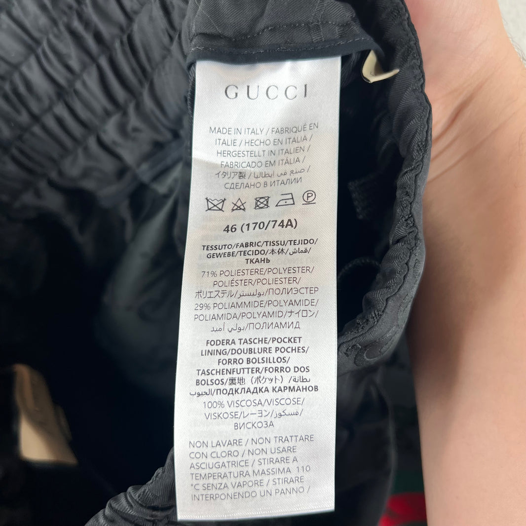 Gucci Monogram Jacquard Long Nylon Shorts