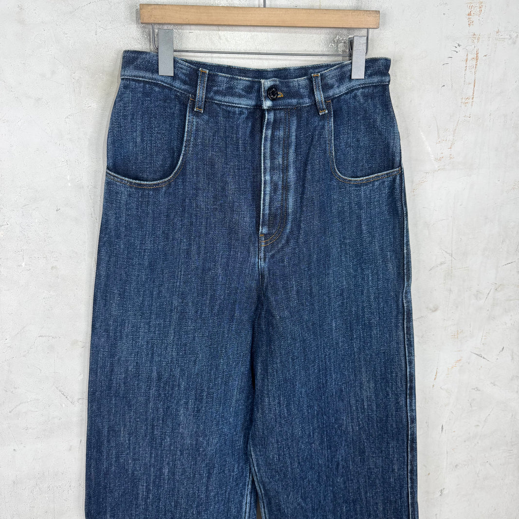 Louis Vuitton Sample Heavy Dark Jeans
