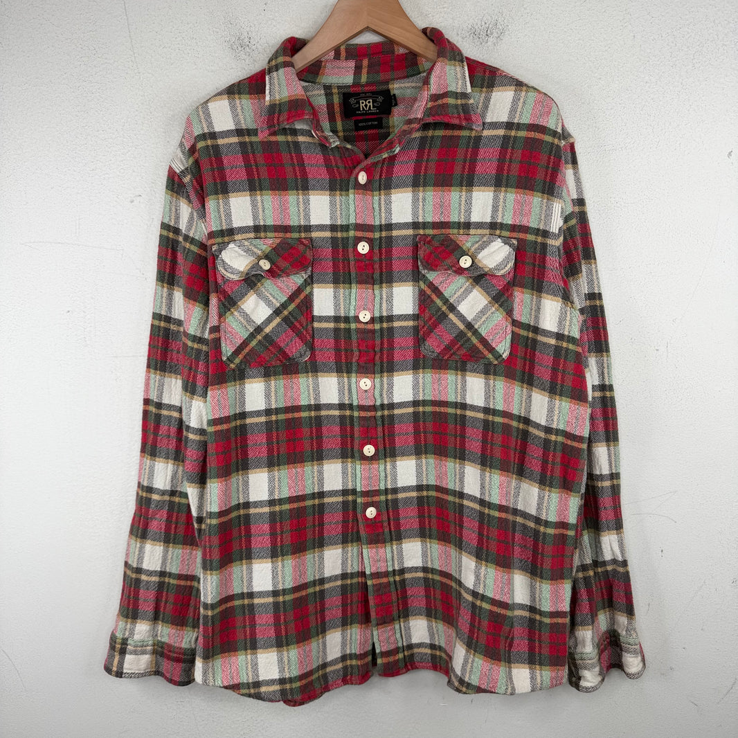 RRL Red/White Heavy Flannel
