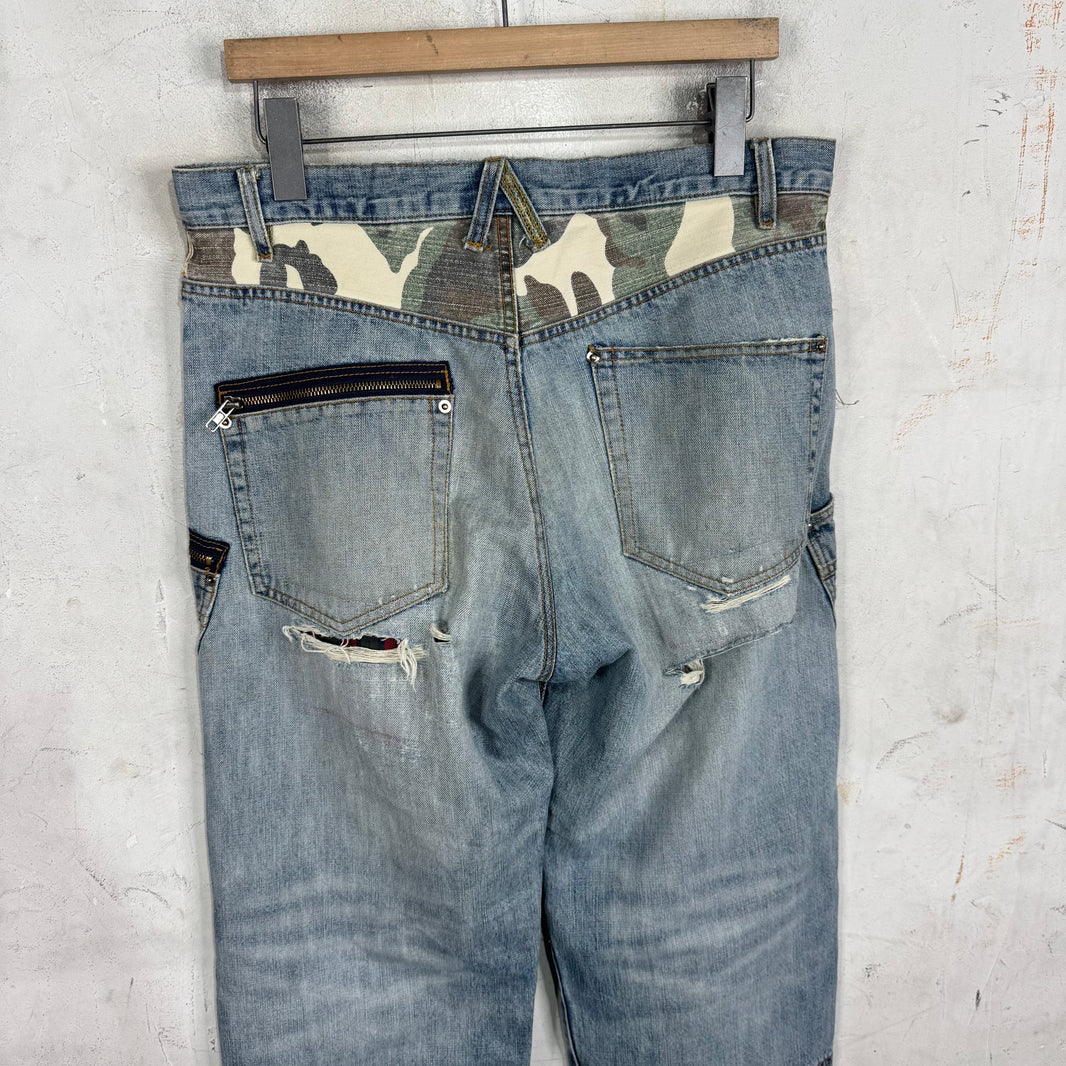 Number Nine x Invinciblearmurda Repaired Jeans