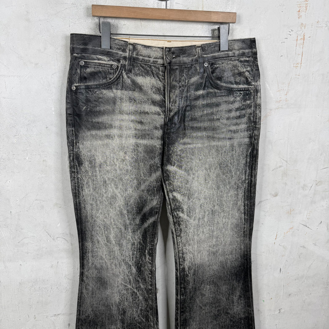 Cout De La Liberte Flared Waxed Trompe Pants