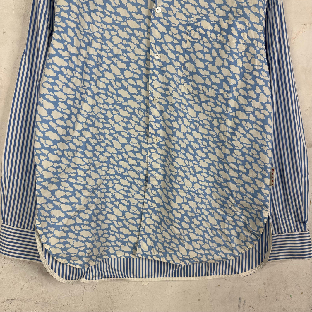 Marni Stripes/Clouds LS Button Up Shirt
