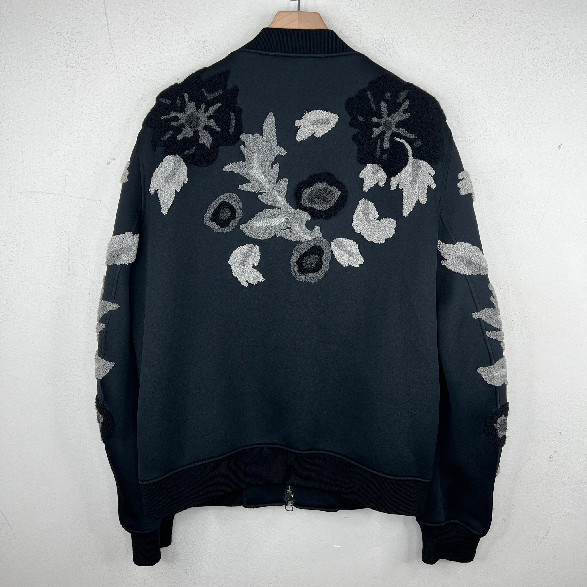 Phillip Lim Neoprene Floral Bomber Jacket