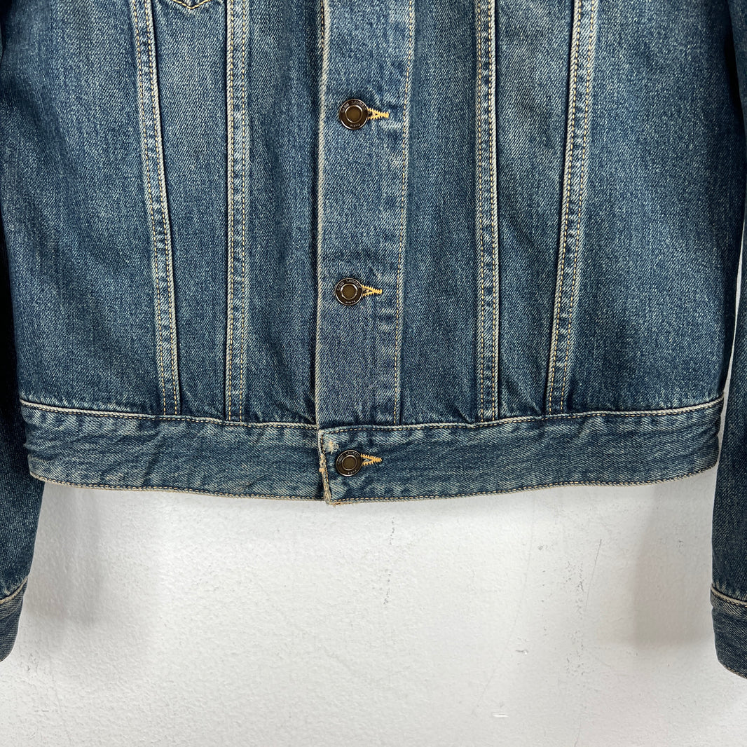 Saint Laurent 2016 Mud Wash Denim Jacket