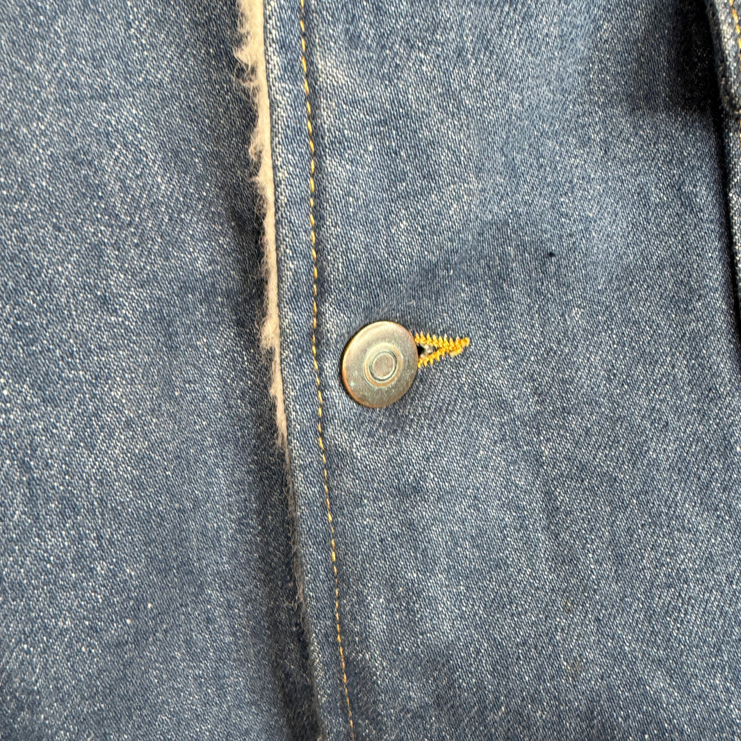 Margiela Patchwork Denim Shearling Jacket