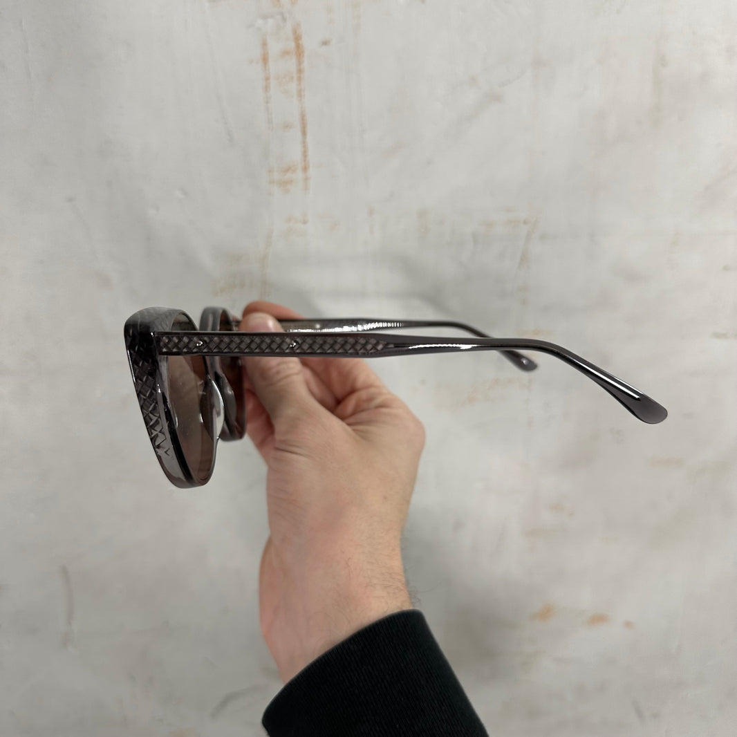 Bottega Veneta Woven Cat-Eye Sunglasses