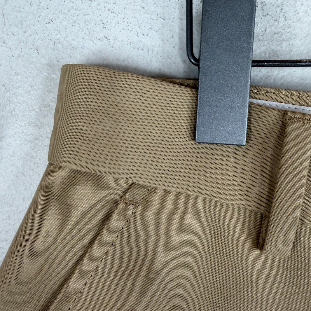 Acne Studios Baggy Wide Leg Khaki Trousers
