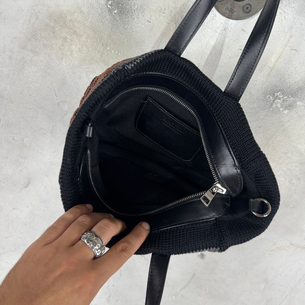 JWAnderson Knitted Mini House Tote Bag