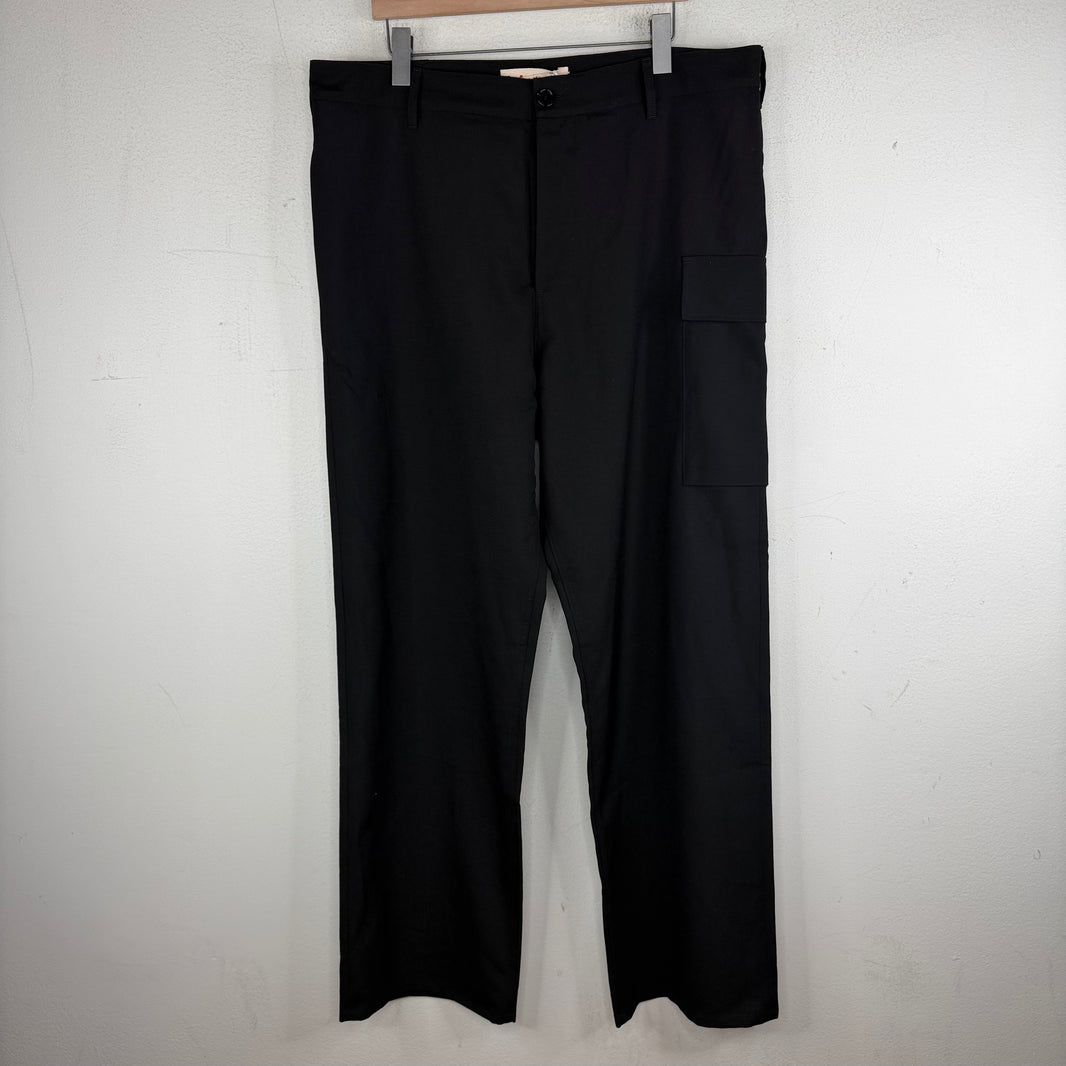 Marni Black Cargo Dress Trousers