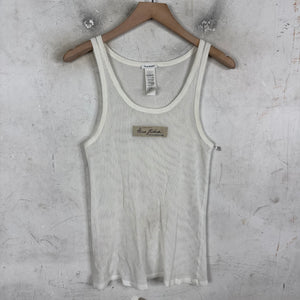 Acne Studios White Mesh Tank Top