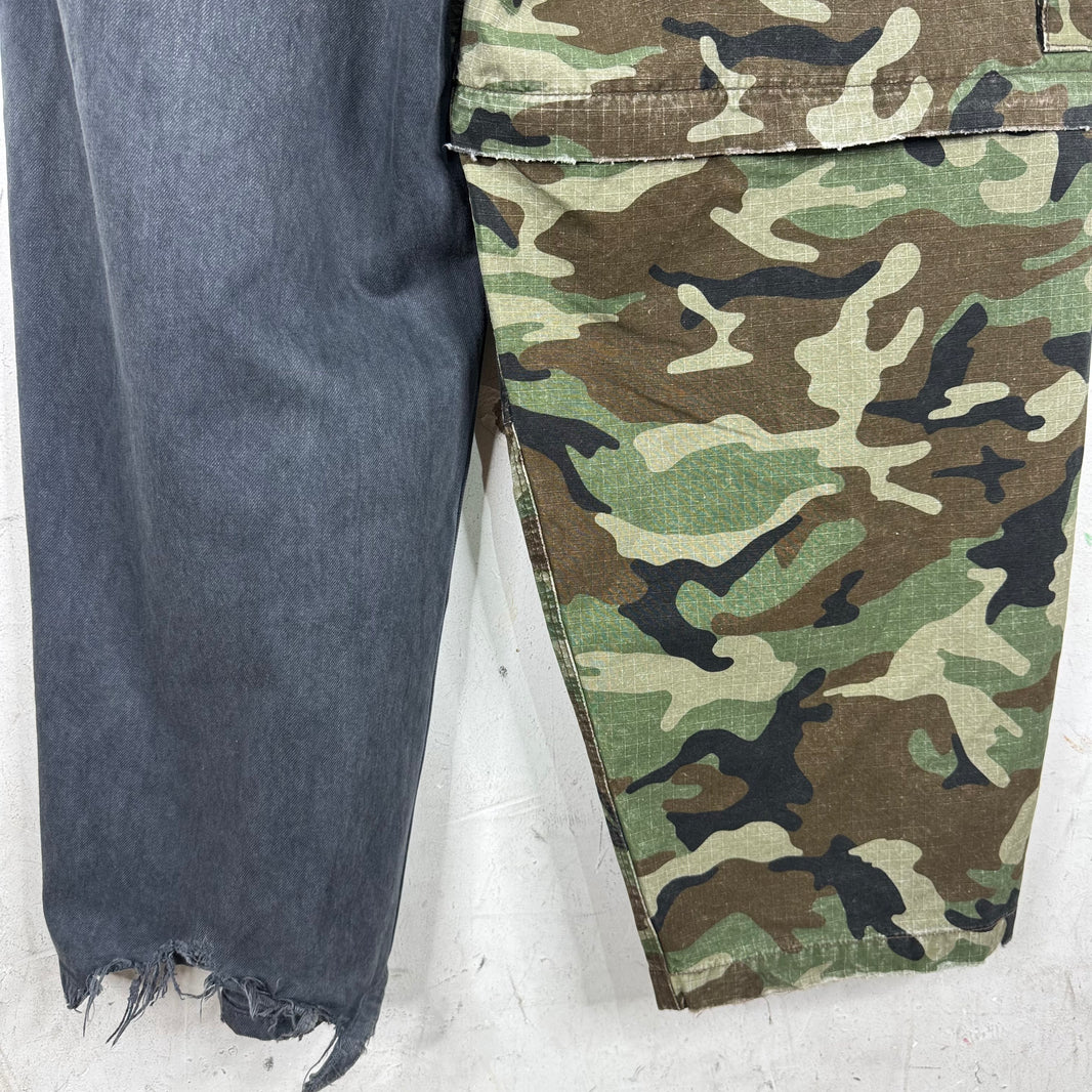 Balenciaga Drawstring Hybrid Camo Pants